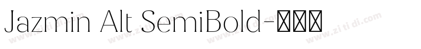 Jazmin Alt SemiBold字体转换
